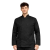 Bluza kucharska czarna długi rękaw napy roz.3XL – bluza kucharska – odzież gastronomiczna